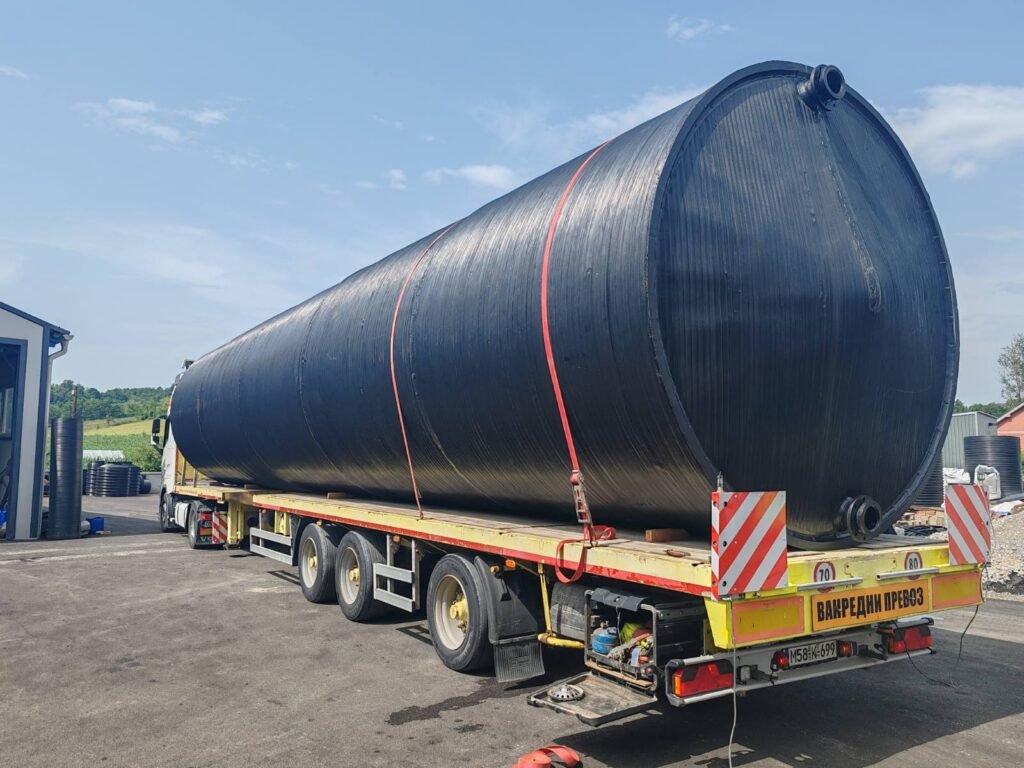 Horizontalni rezervoar za vodu V 100000l fi 3000 x14200